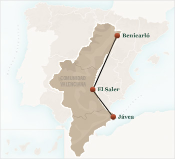 Ruta de la Costa Blanca a la Costa del Azahar