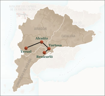 Route of the Maestrazgo region 
